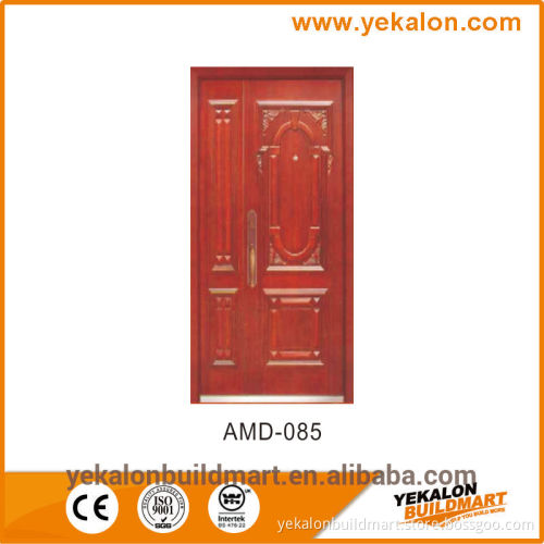 Yekalon AMD-085 wood finish Armored door pannel series security mother and son steel door